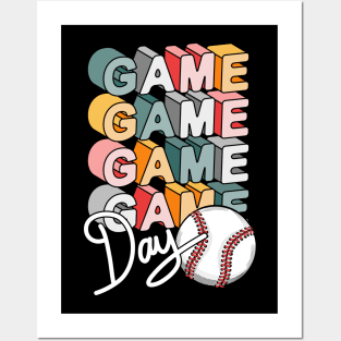 Game Day Baseball Artwork Posters and Art